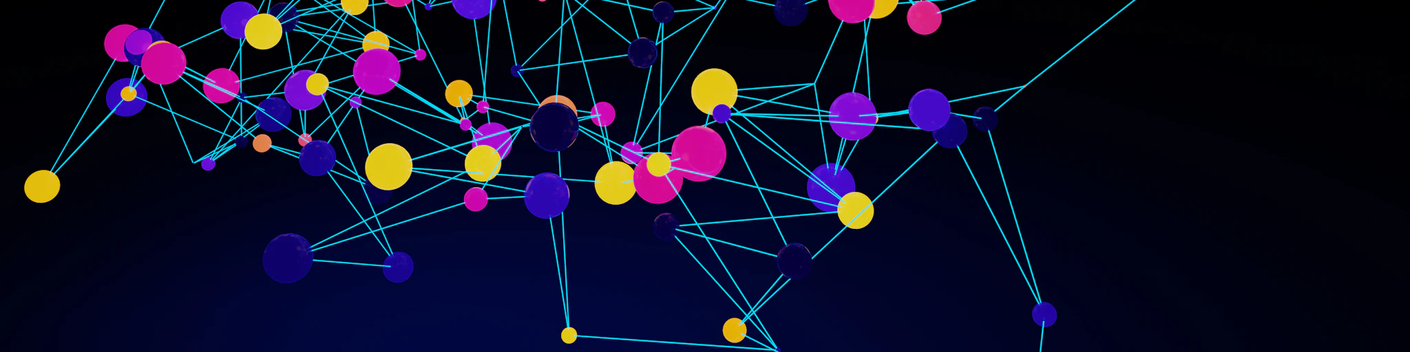 an abstract image of a network of dots