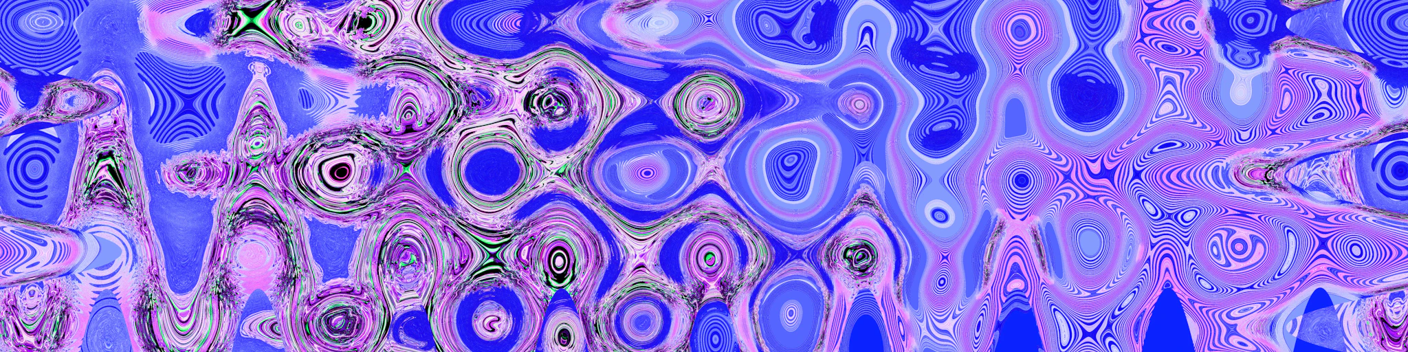 A colorful, abstract, wavy design.