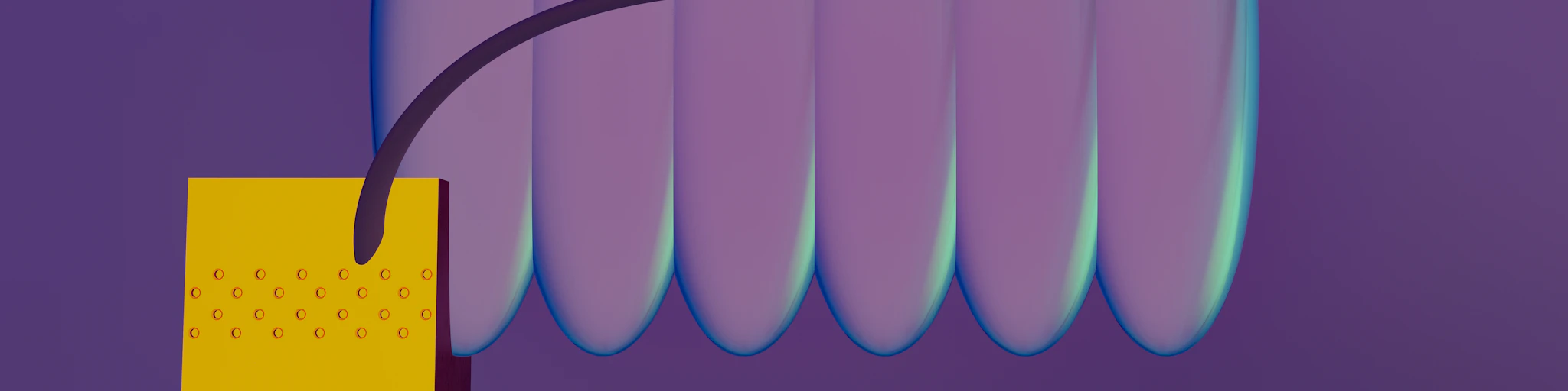 a purple background with a yellow rectangle and a purple rectangle