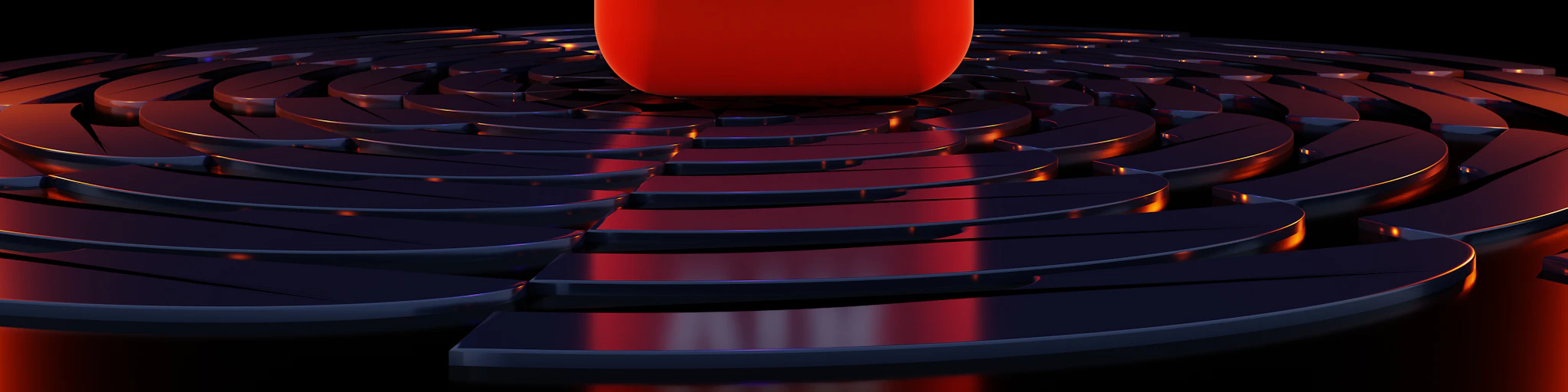 a red vix logo sitting on top of a black surface